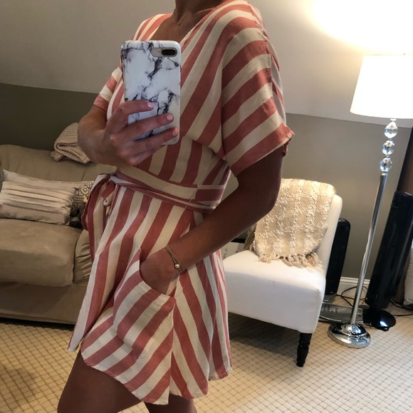 Bloomingdales AQUA striped dress - Picture 6 of 6